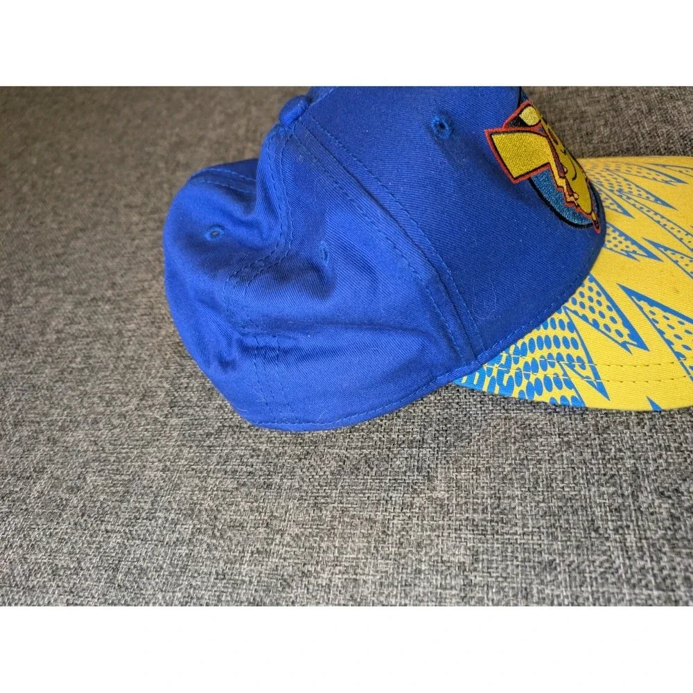 Vintage Pokemon‎ Hat youth Pikachu blue snapback adjustable Game Cap Nintendo